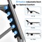 Goplus Outdoor Beach Lounge Chair Folding Chaise Lounge with Pillow Blue\Blue&Green\Black\Grey\Turquoise\Pink\Beige\Light Pink